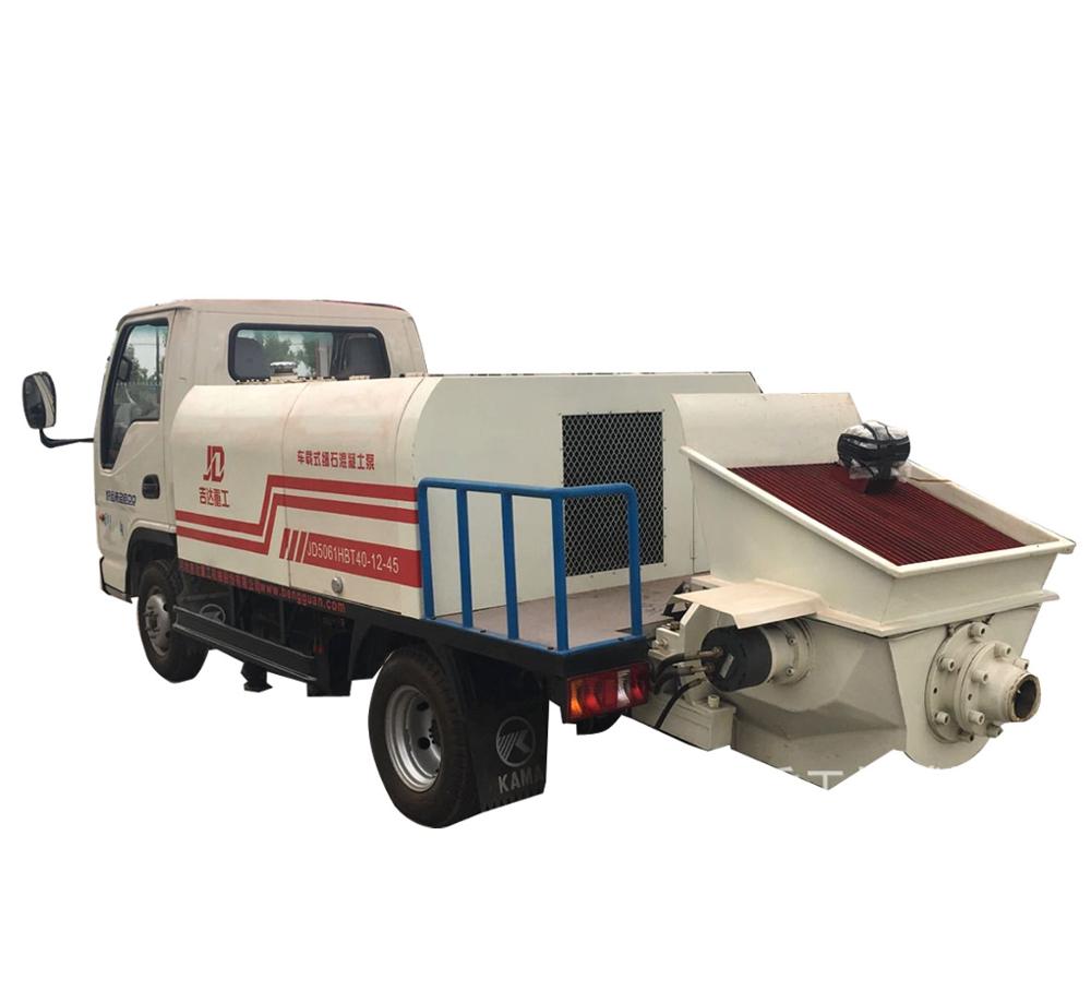 Truck mounted fine stone pump