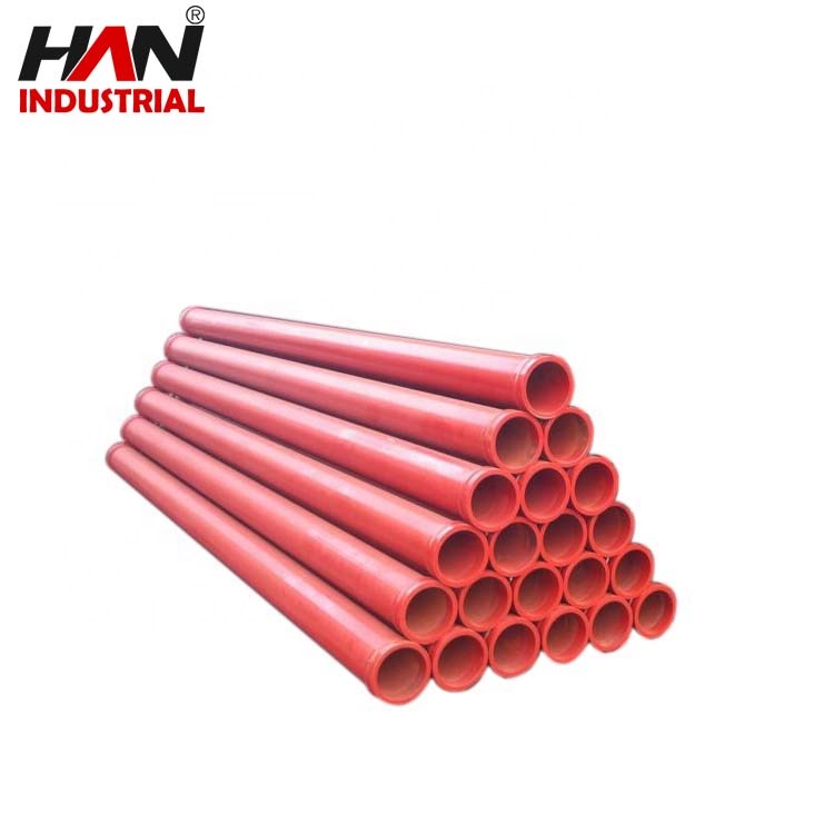 DN125 *4.5MM*3M seamless concrete delivery pipe for concrete pump spare parts 