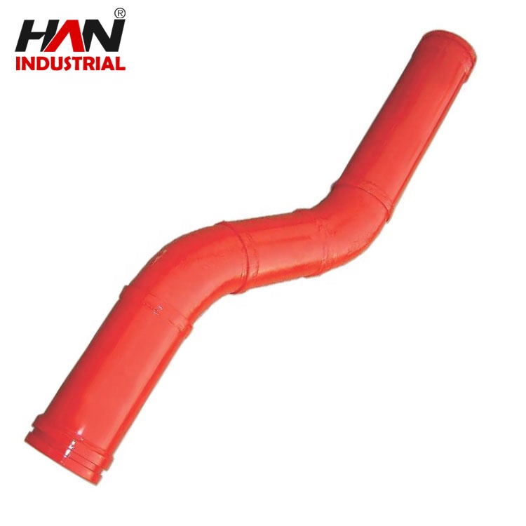 concrete pump spare part S pipe Z pipe for putzmeister second delivery pipe with flange