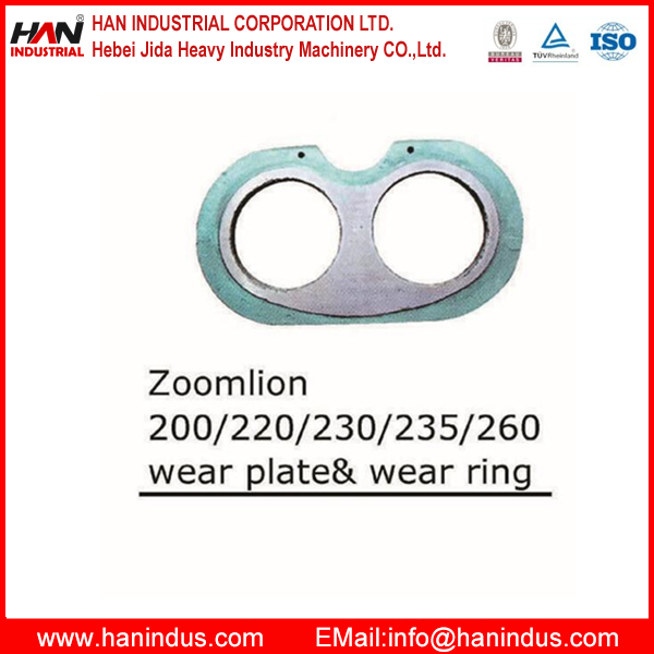 Zoomlion 200/220/230/235/260 wear plate& wear ring